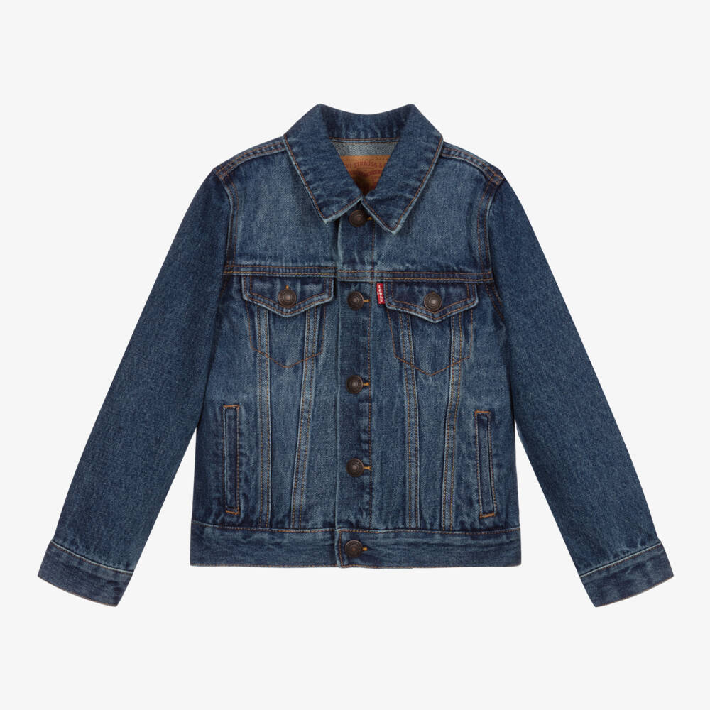 Levi's-Boys Mid-Blue Cotton Jacket | Childrensalon Outlet