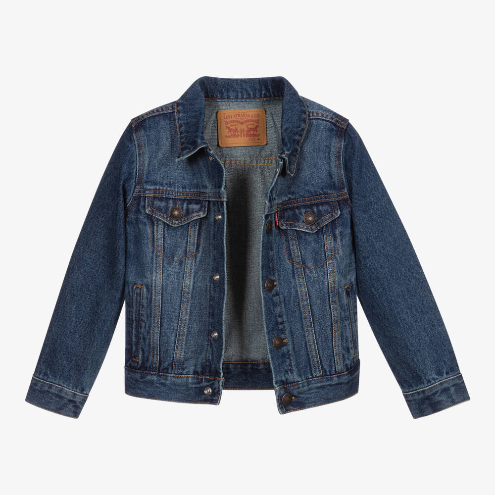 Levi's-Boys Mid-Blue Cotton Jacket | Childrensalon Outlet