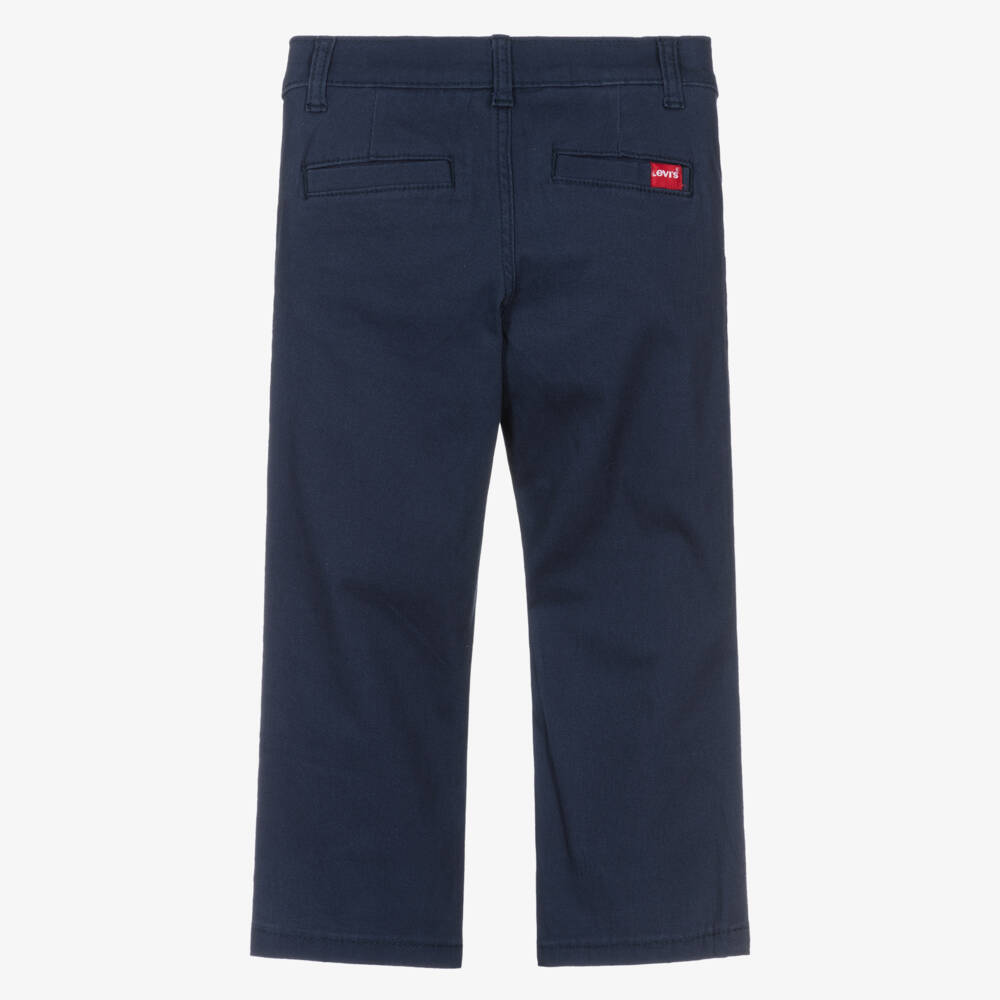 Levi's-Boys Navy Blue Relaxed Fit Chino Trousers | Childrensalon Outlet