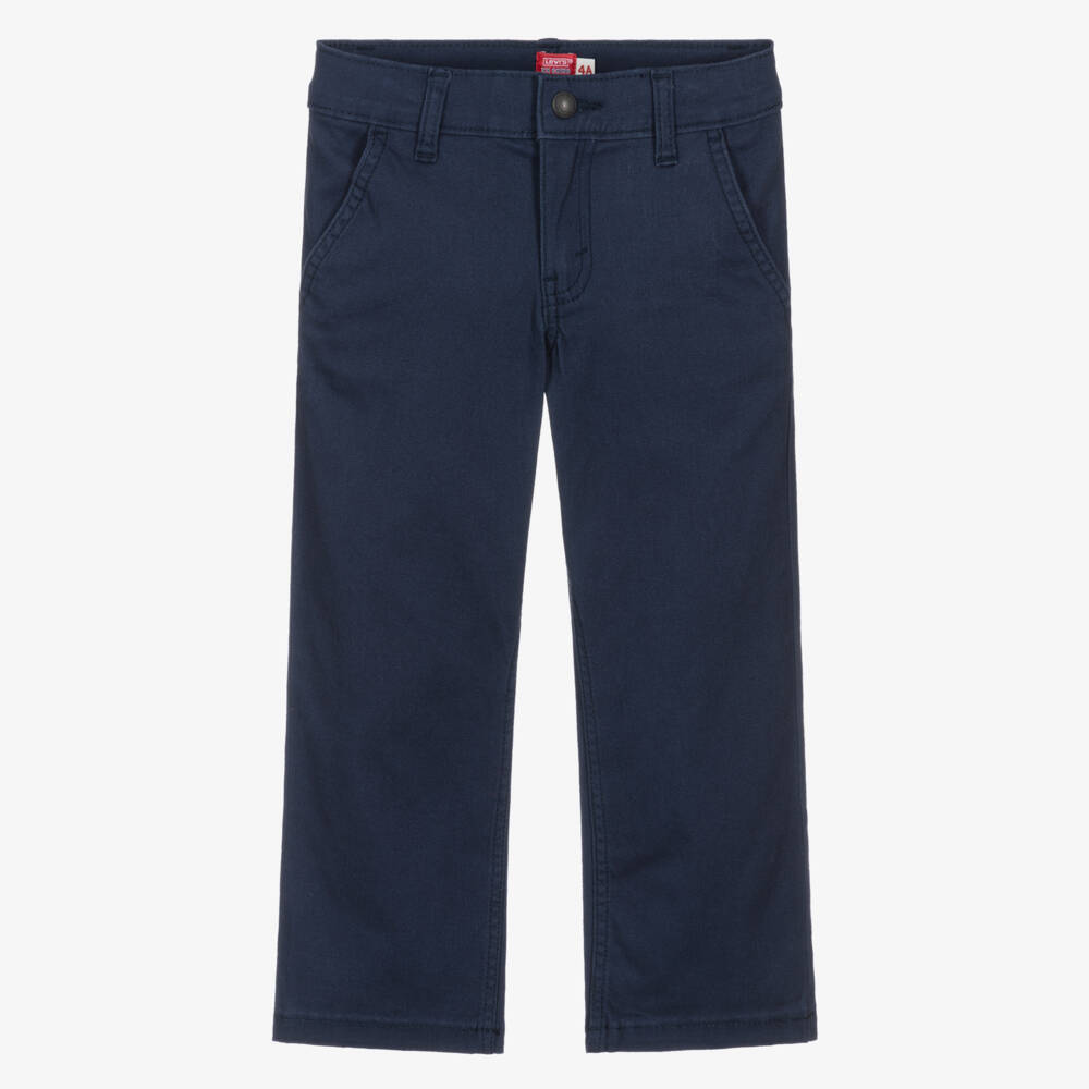 Levi's-Boys Navy Blue Relaxed Fit Chino Trousers | Childrensalon Outlet