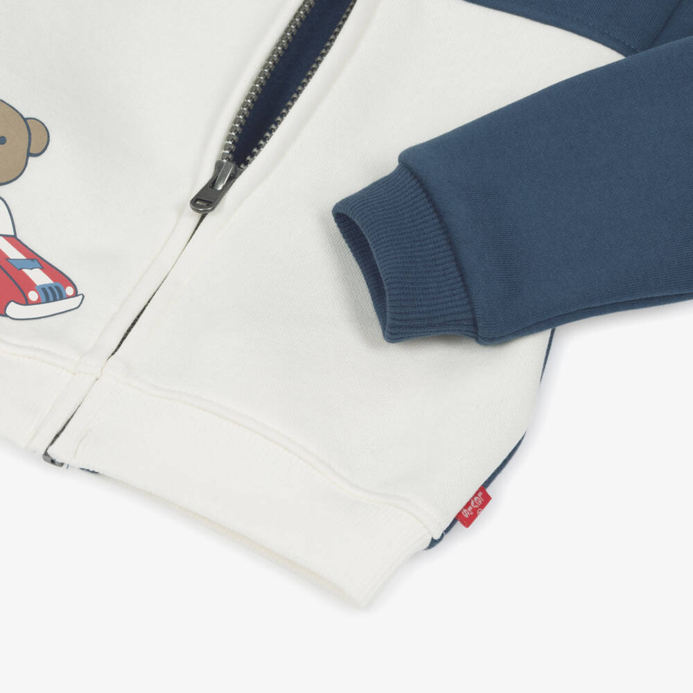 Levi's-Boys Navy Blue Zip-Up Top & Jeans Set | Childrensalon Outlet