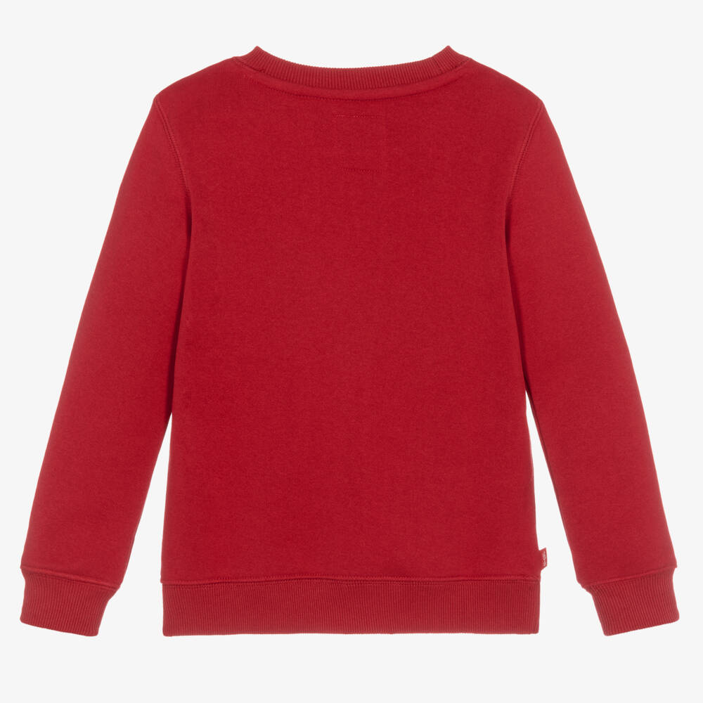 Levi's-Boys Red Logo Cotton Pullover | Childrensalon Outlet