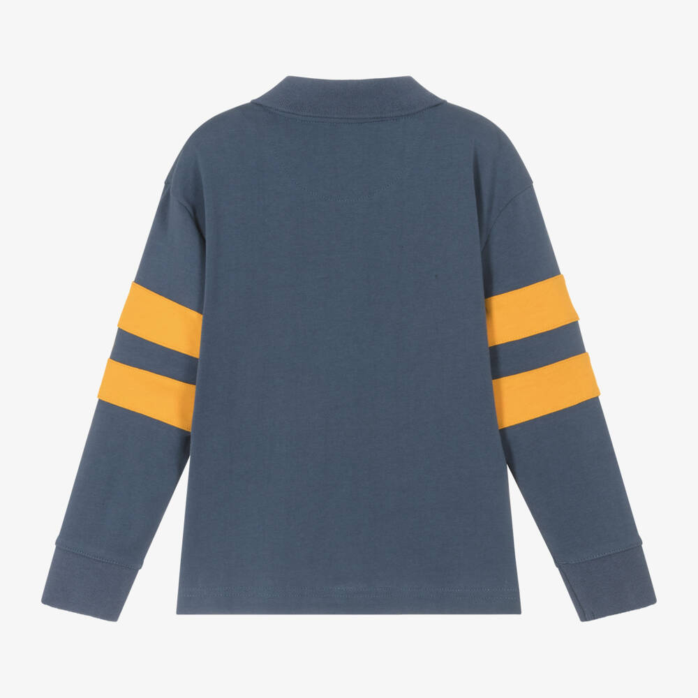 Levi's-Boys Slate Blue Logo Polo | Childrensalon Outlet