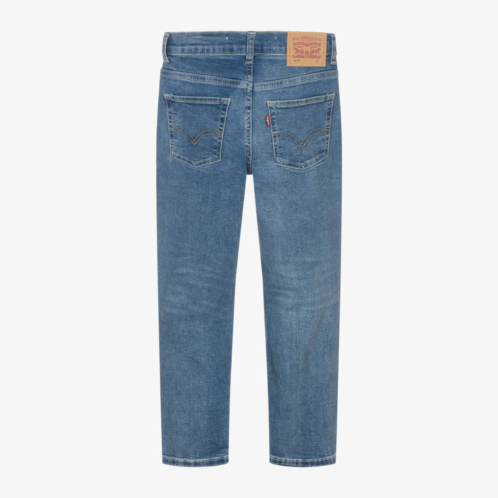 Levi's-Boys Slim Fit Blue Denim Trousers | Childrensalon Outlet