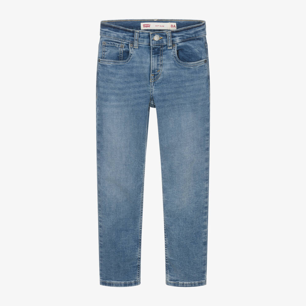 Levi's-Boys Slim Fit Blue Denim Trousers | Childrensalon Outlet