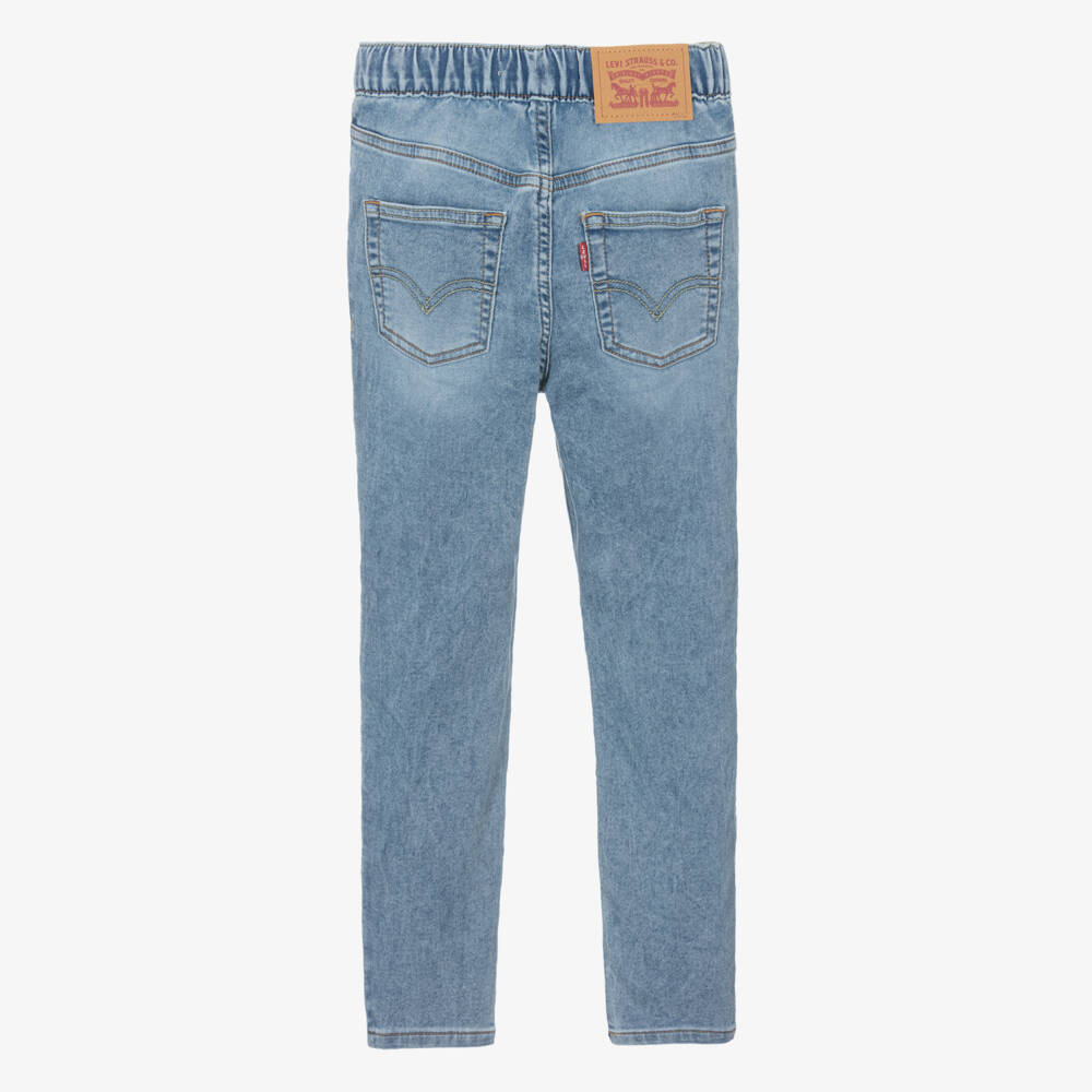 Levi's-Boys Soft Blue Tapered Denim Joggers | Childrensalon Outlet