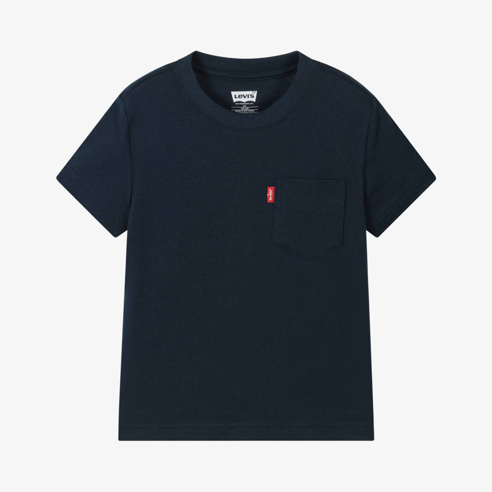 Levi's-Мягкая голубая футболка с карманом для мальчиков | Childrensalon Outlet