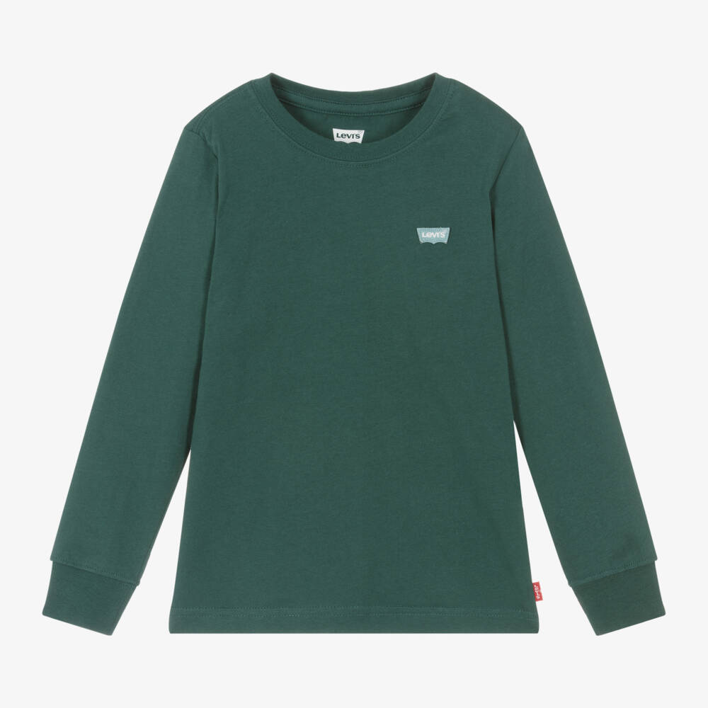 Levi's-Boys Soft Green Knit Tee | Childrensalon Outlet
