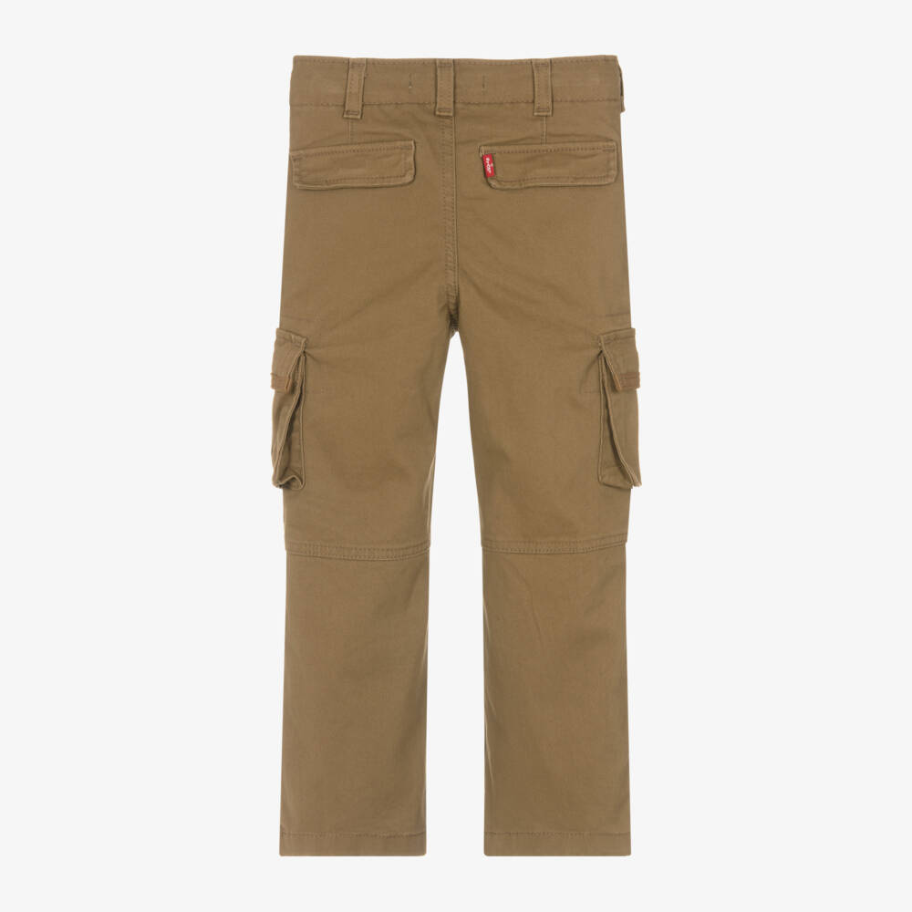 Levi's-بنطلون كارغو قطن تويل لون بني للأولاد | Childrensalon Outlet