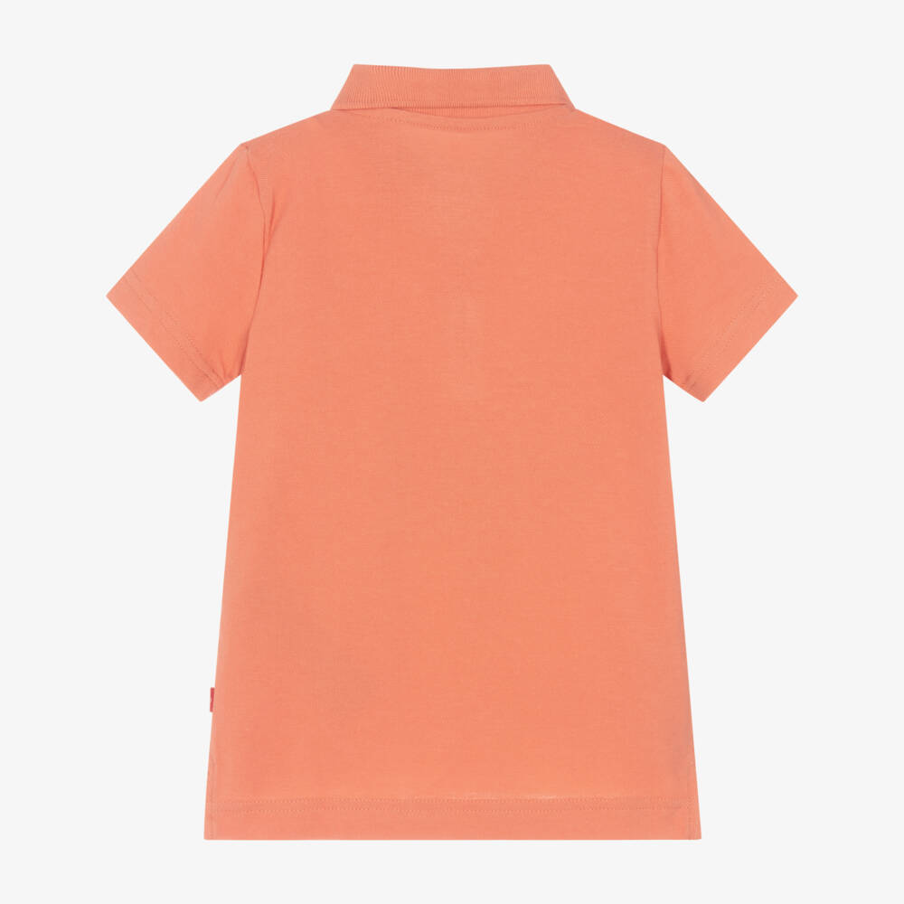 Levi's-Boys Terracotta Cotton Polo Delight | Childrensalon Outlet