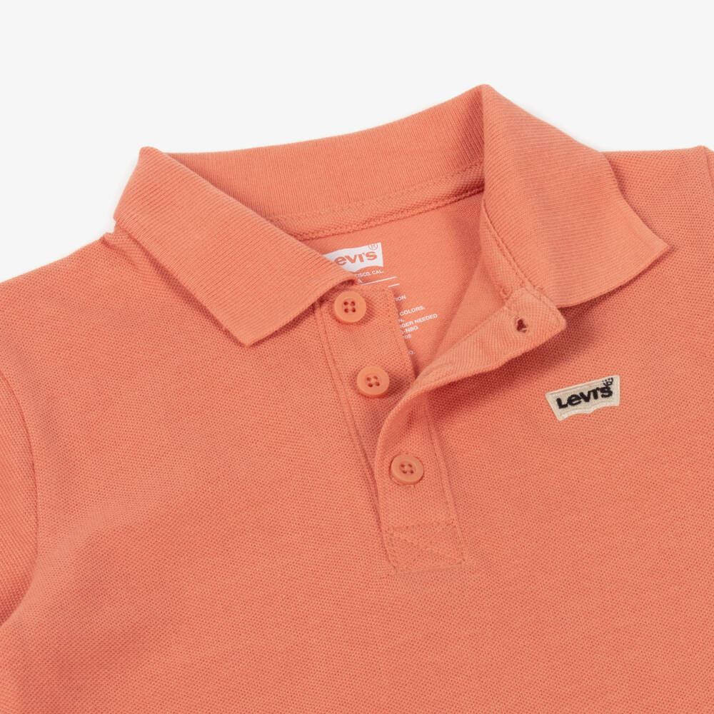 Levi's-Boys Terracotta Cotton Polo Delight | Childrensalon Outlet