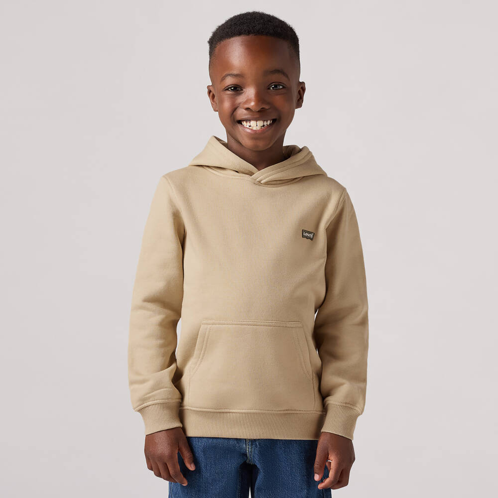 Levi's-Boys Warm Beige Jersey Hoodie | Childrensalon Outlet