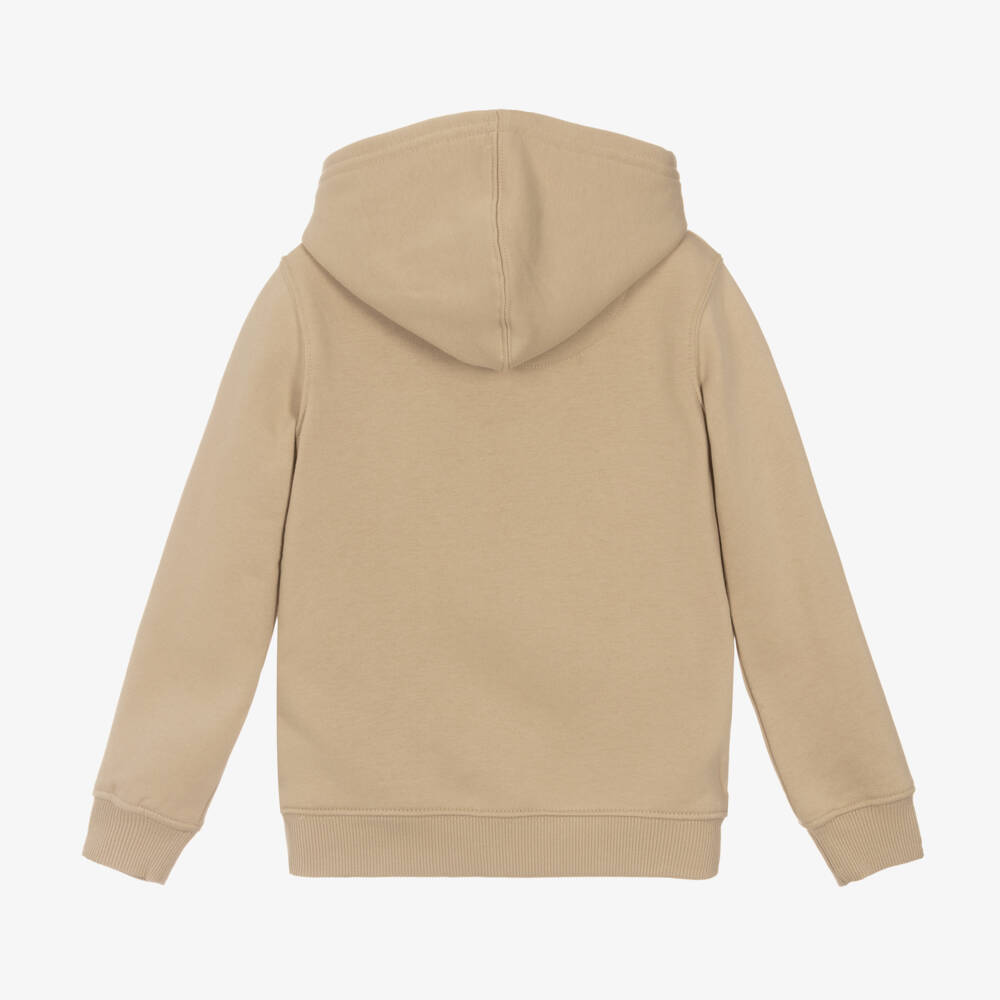 Levi's-Boys Warm Beige Jersey Hoodie | Childrensalon Outlet