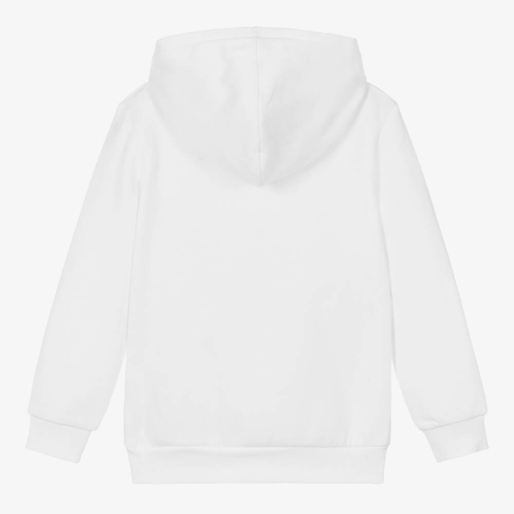 Levi's-Boys White Cotton Batwing Logo Hoodie | Childrensalon Outlet