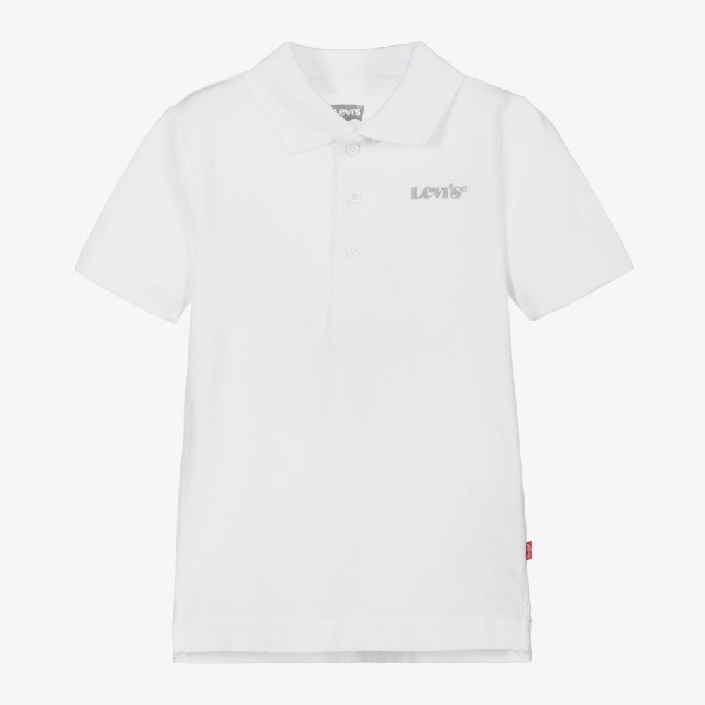 Boys White Polo Shirt