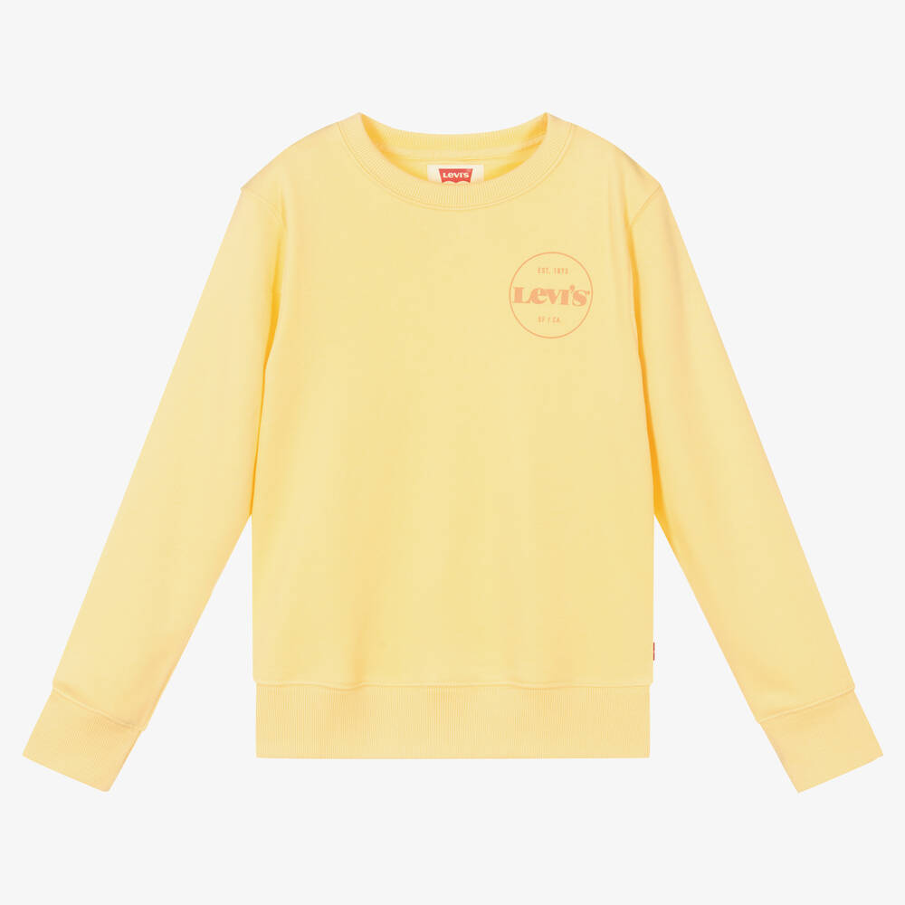 Levi's - Boys Yellow Logo Sweatshirt | Childrensalon