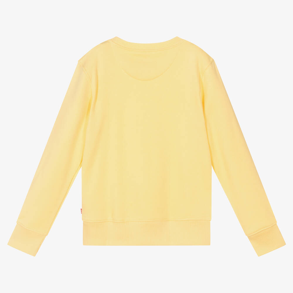 Levi's-Boys Yellow Logo Sweatshirt | Childrensalon Outlet