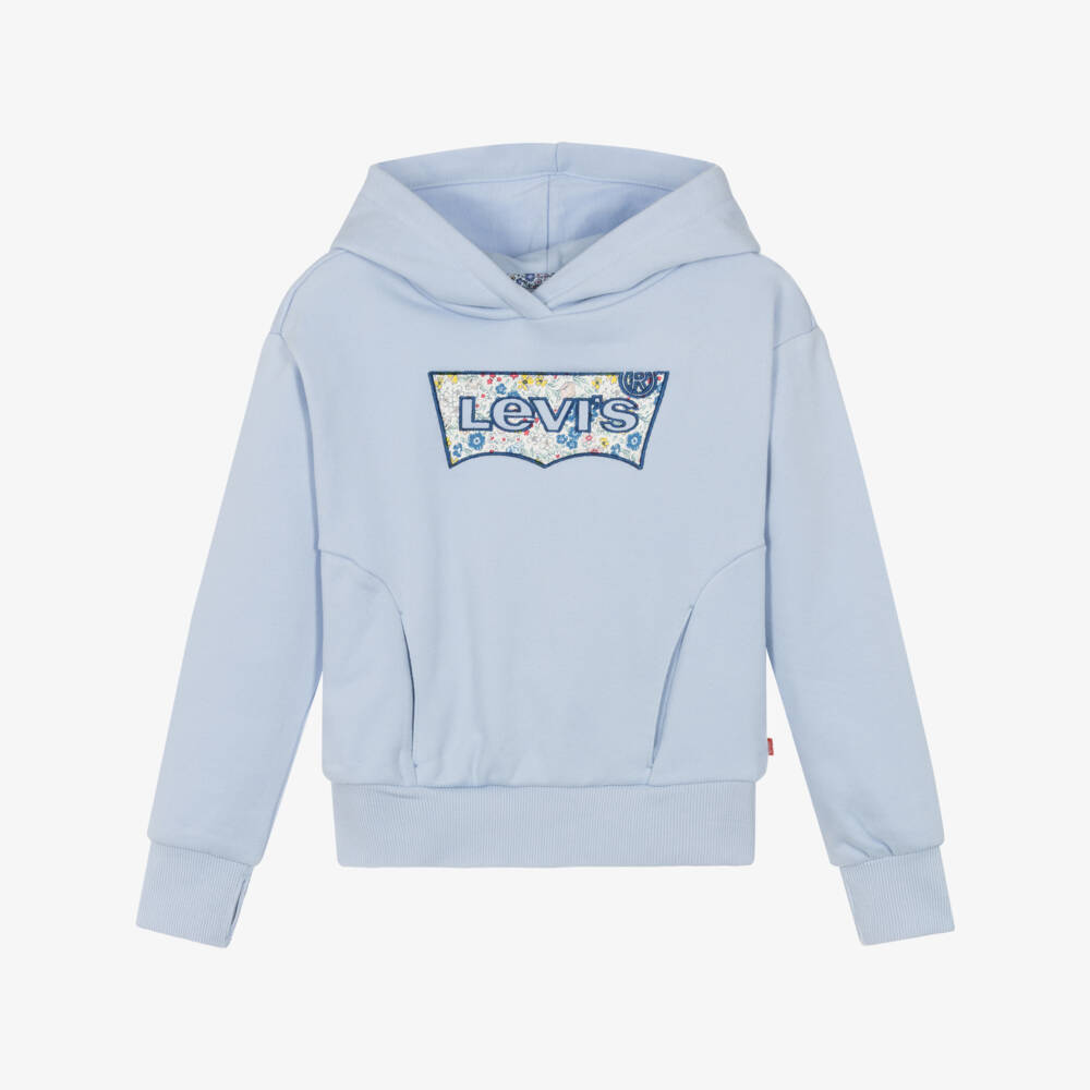 Levi's-Girls Azure Floral Winged Sweatshirt | Childrensalon Outlet