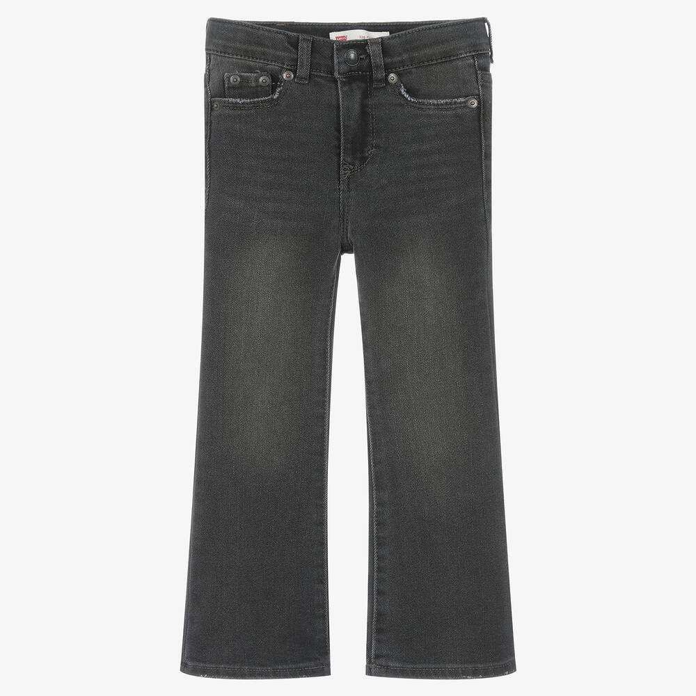 Levi's - Jean évasé 726 noir en denim fille | Childrensalon