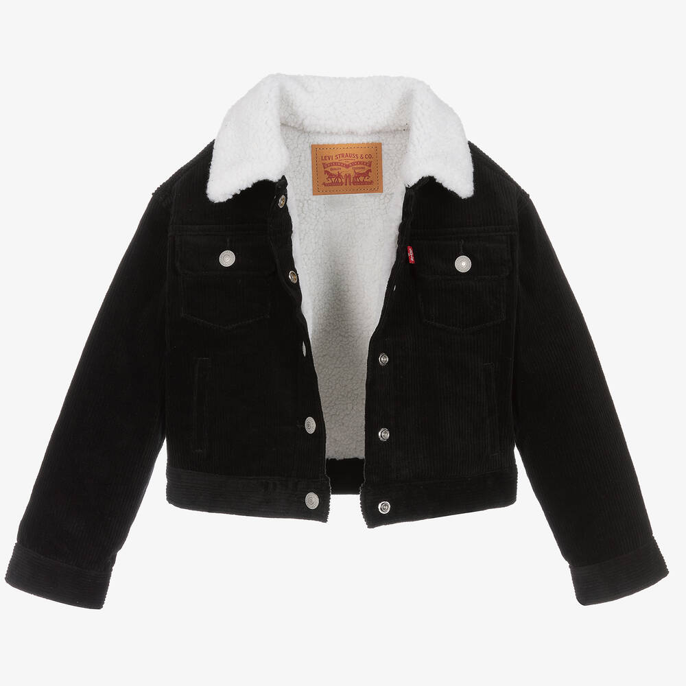 Levis cord jacket black top
