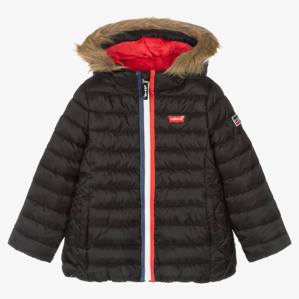 Levi's - Girls Black Puffer Jacket | Childrensalon