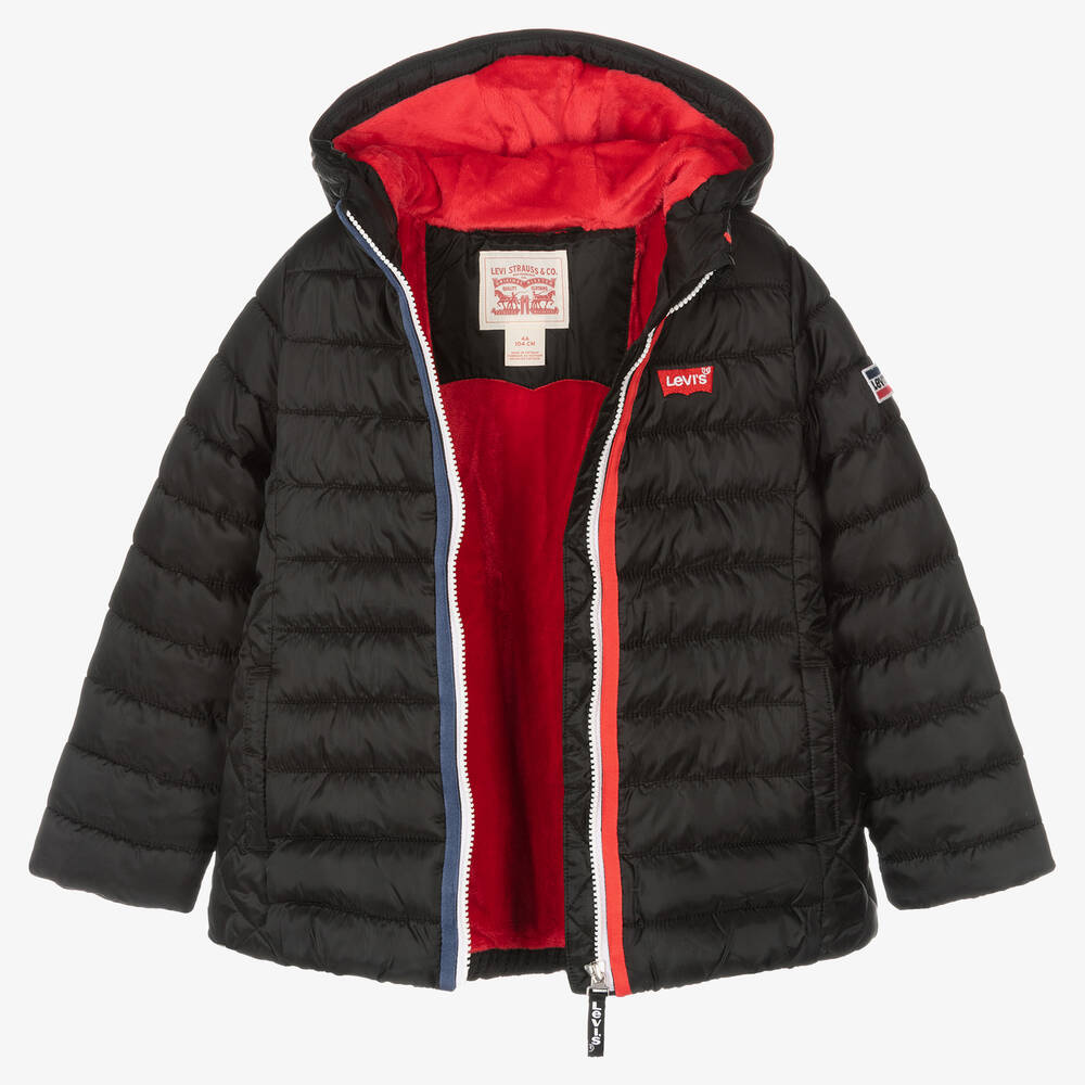 Levi's-Girls Black Puffer Jacket | Childrensalon Outlet