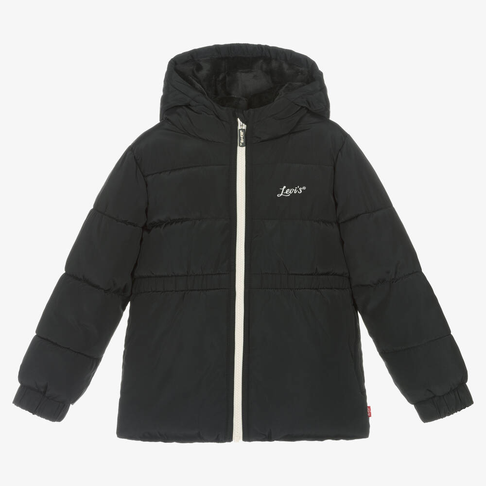 Levi's - Черное водонепроницаемое пальто | Childrensalon