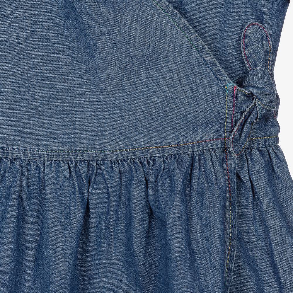 Levi's-Girls Blue Chambray Wrap Dress | Childrensalon Outlet