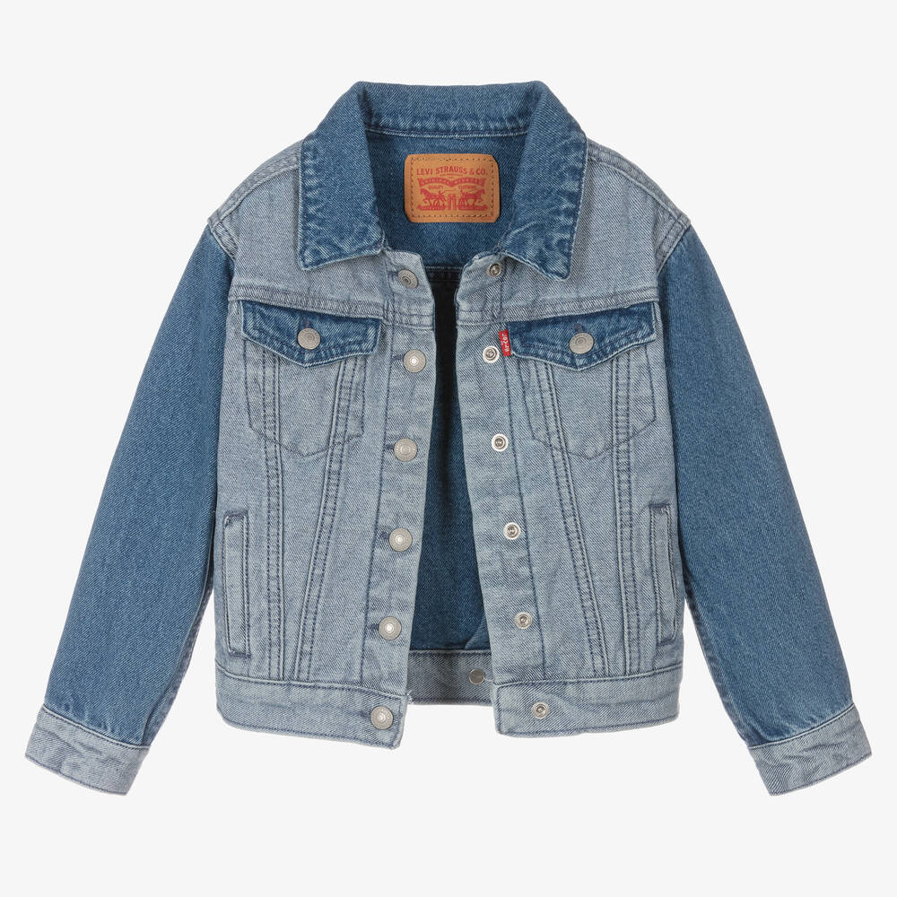 Levi s Girls Blue Colourblock Denim Jacket