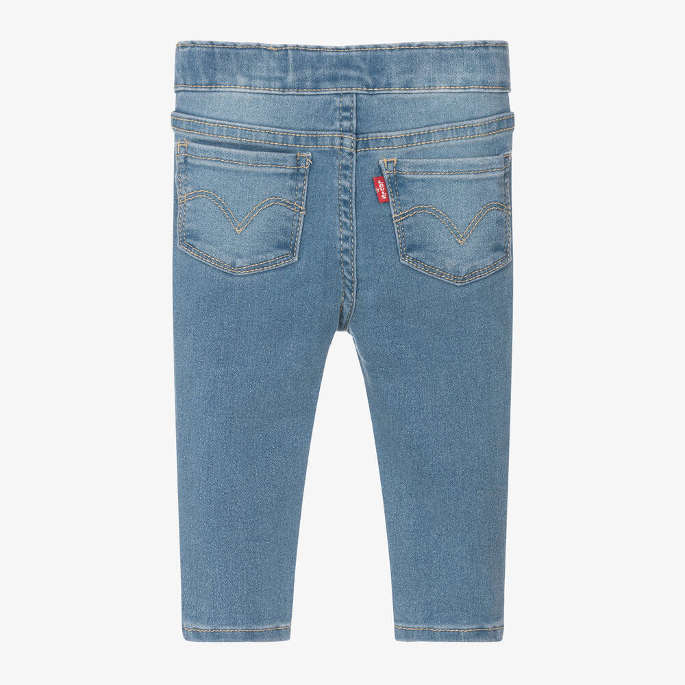 Levi's-Girls Blue Cotton Pull-On Jeggings | Childrensalon Outlet