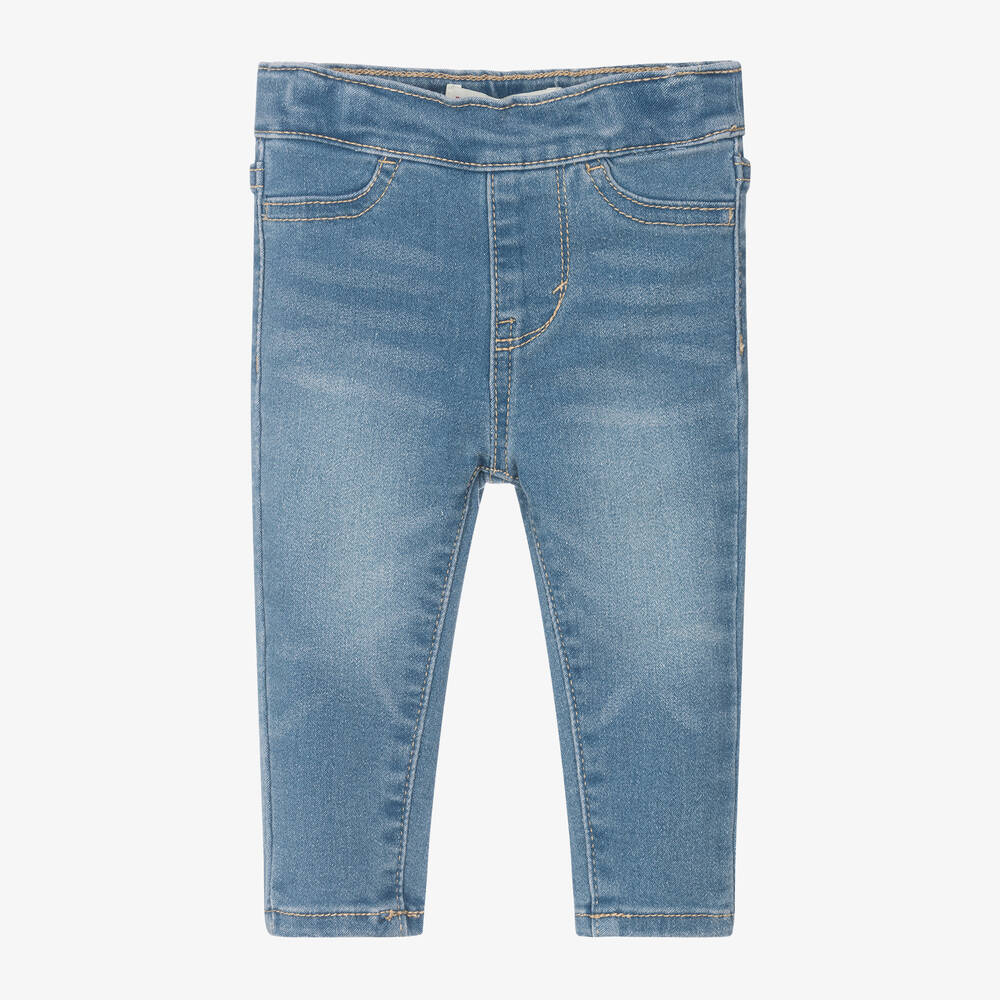 Levi's-جيغنغز أطفال بناتي مزيج قطن جيرسي لون أزرق | Childrensalon Outlet