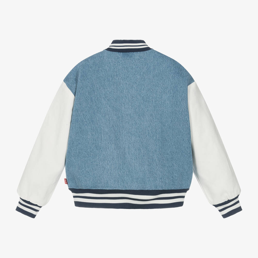 Levi's bomber jacket blue discount