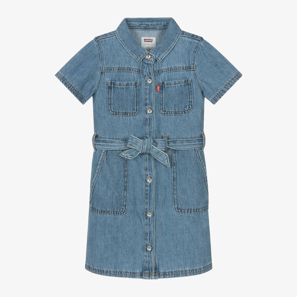 Girls Blue Denim Dress