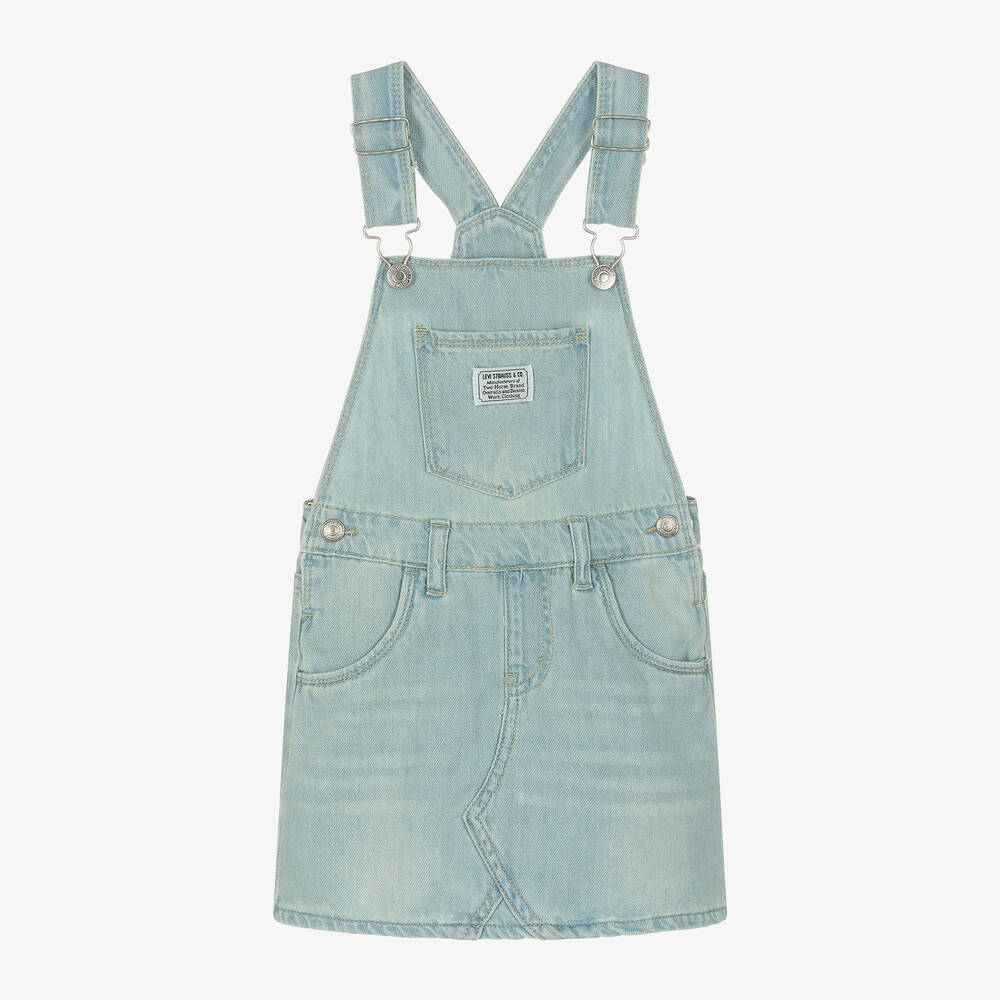 Levi's-Girls Blue Denim Dungaree Dress | Childrensalon Outlet