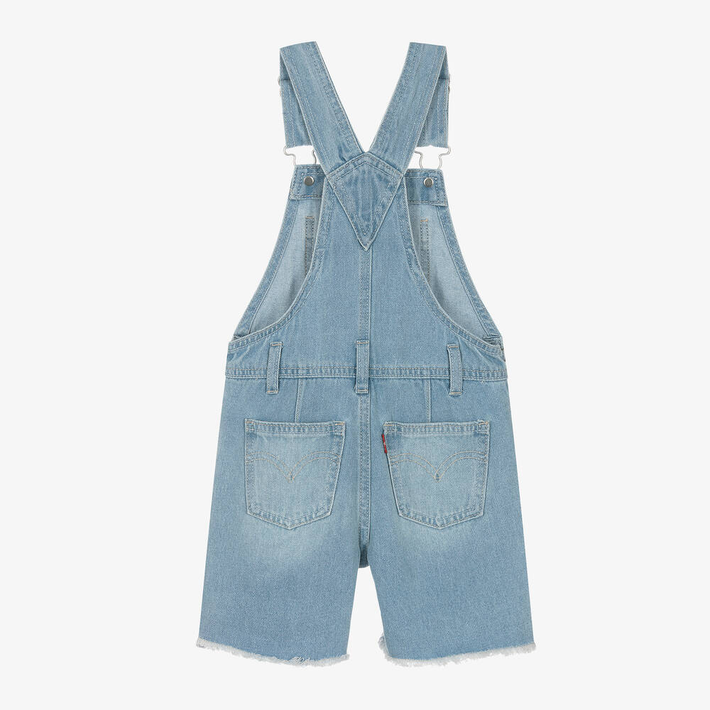 Levi s Girls Blue Denim Dungaree Shorts