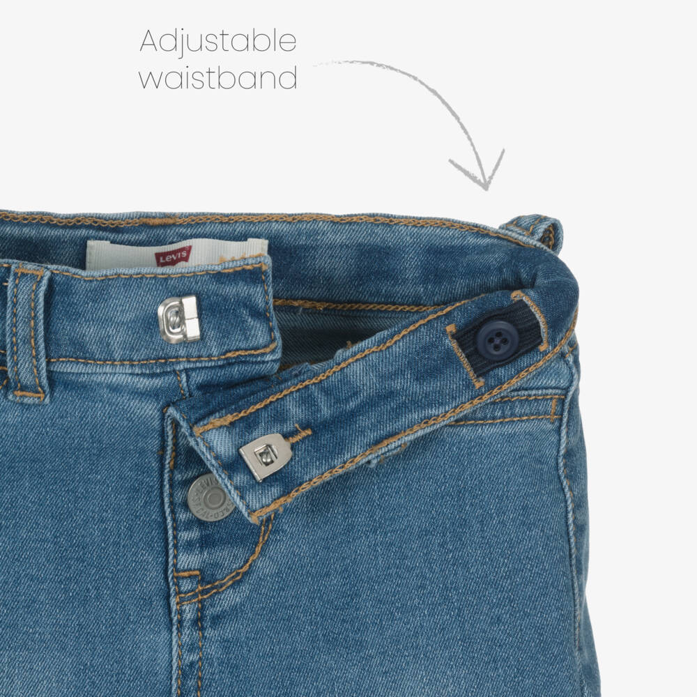 Levi's-Girls Blue Denim Jacket & Trouser Set | Childrensalon Outlet