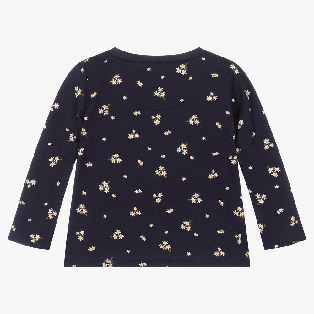 Levi's-Girls Blue Floral Cotton Top | Childrensalon Outlet