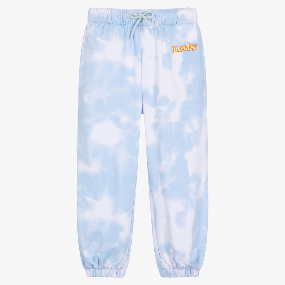 Levi's - Girls Blue & White Tie-Dye Joggers | Childrensalon