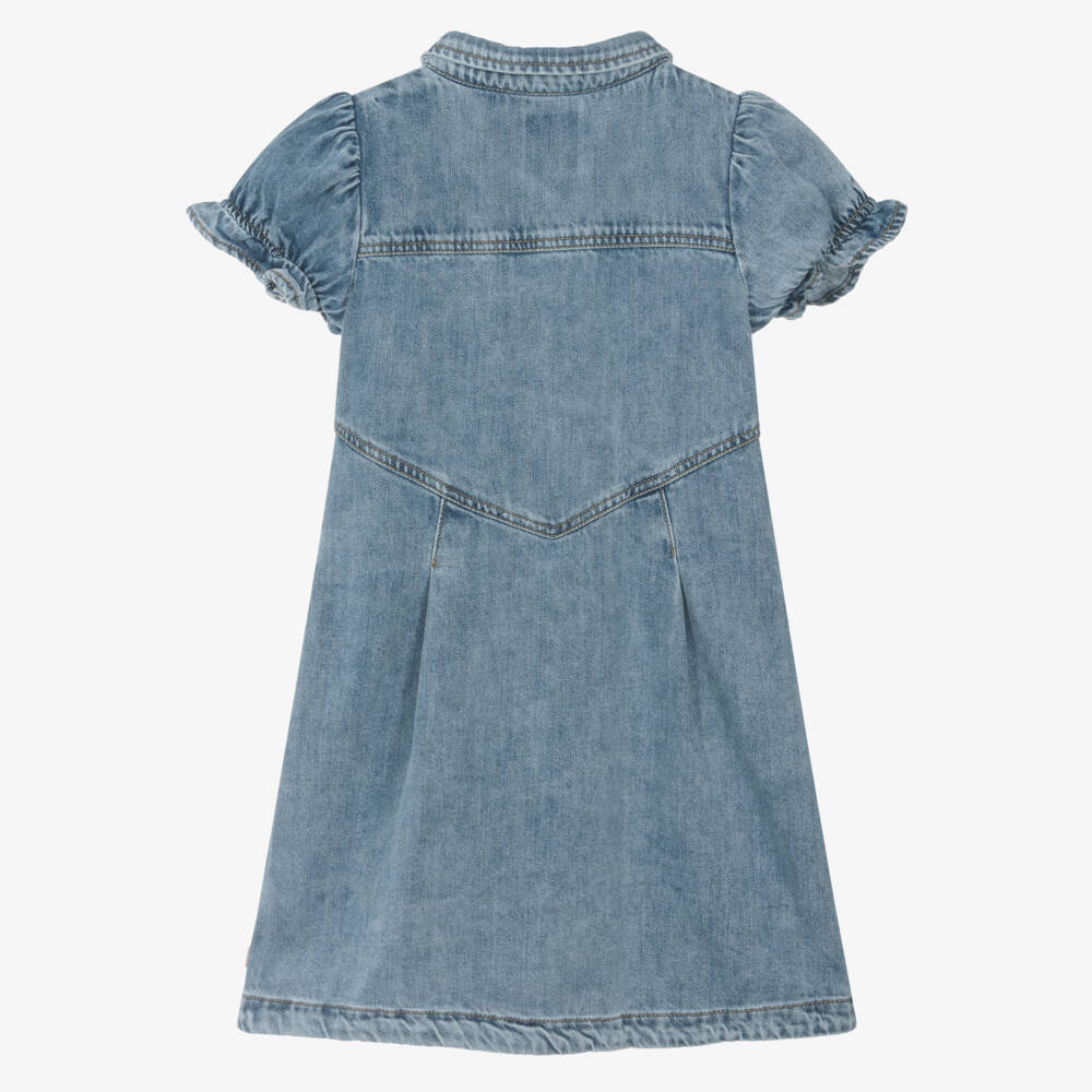 Levi's-Платье из шамбре с пышными рукавами для девочек | Childrensalon Outlet