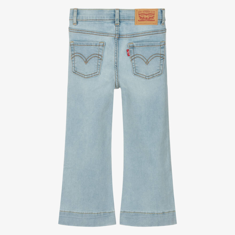 Levi's-Girls Classic Blue Flare Trousers | Childrensalon Outlet