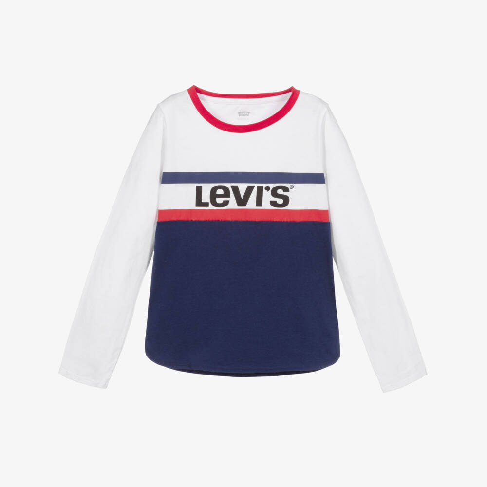 Levi's-Girls Cotton Jersey Logo Top | Childrensalon Outlet