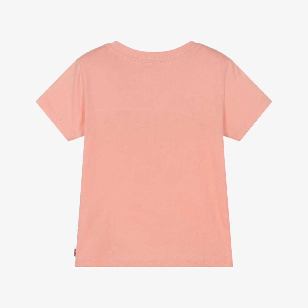 Levi's-Girls Cotton Pink Batwing Tee | Childrensalon Outlet