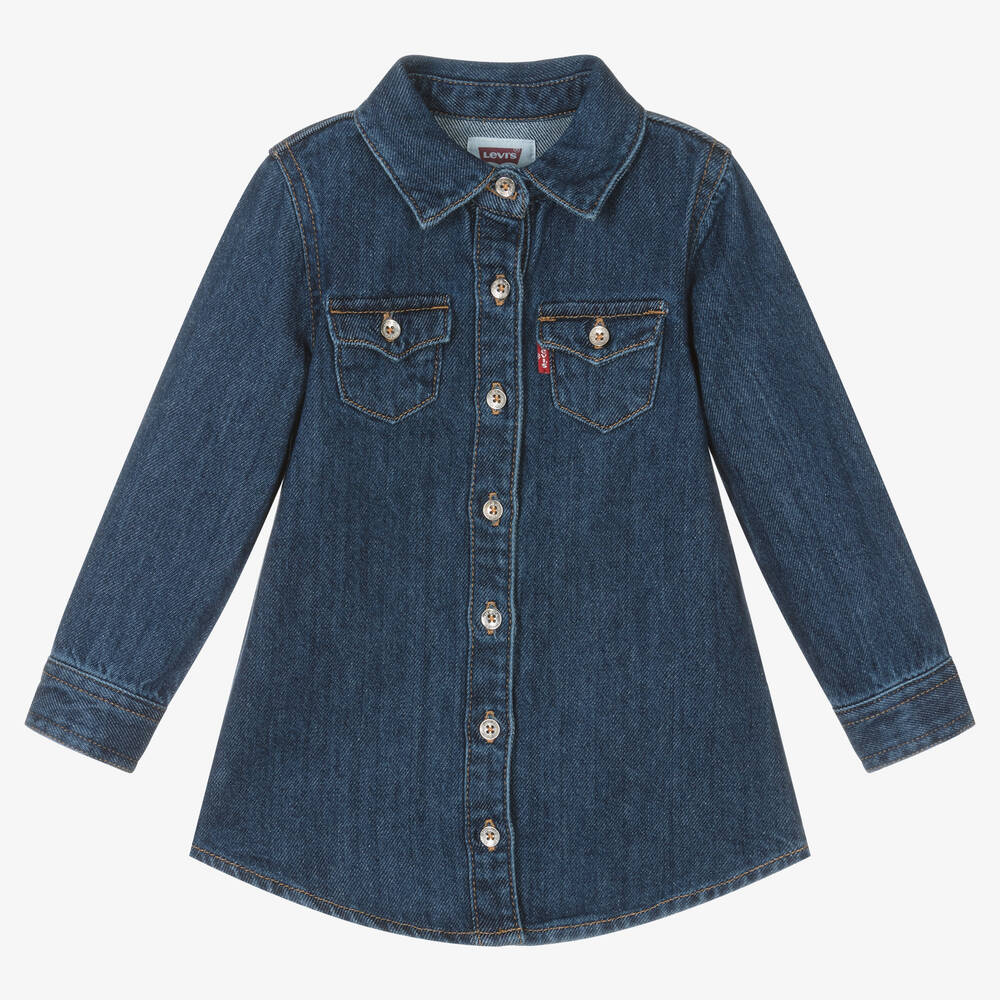 Levi's - Синее джинсовое платье для девочек | Childrensalon