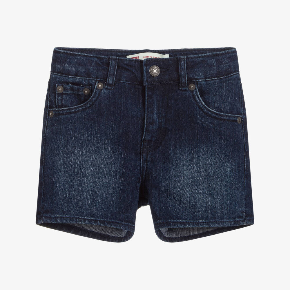 Levi's-Girls Dark Blue Denim Shorts | Childrensalon Outlet
