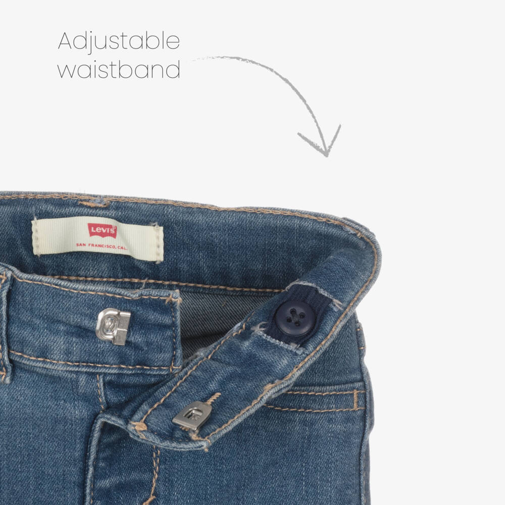 Levi's-Girls Denim Ensemble in Pink & Blue | Childrensalon Outlet