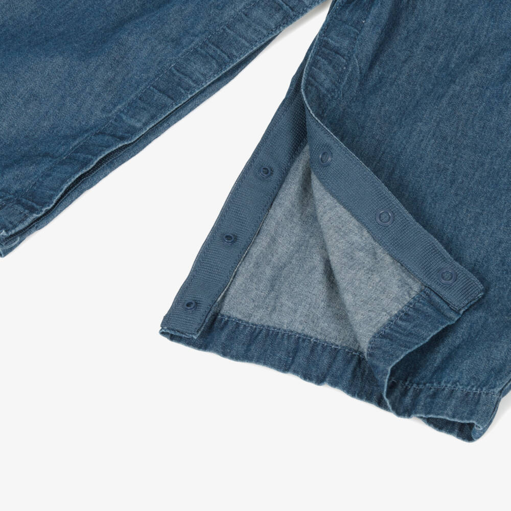 Levi's-Girls Denim Ruffle Jumpsuit | Childrensalon Outlet