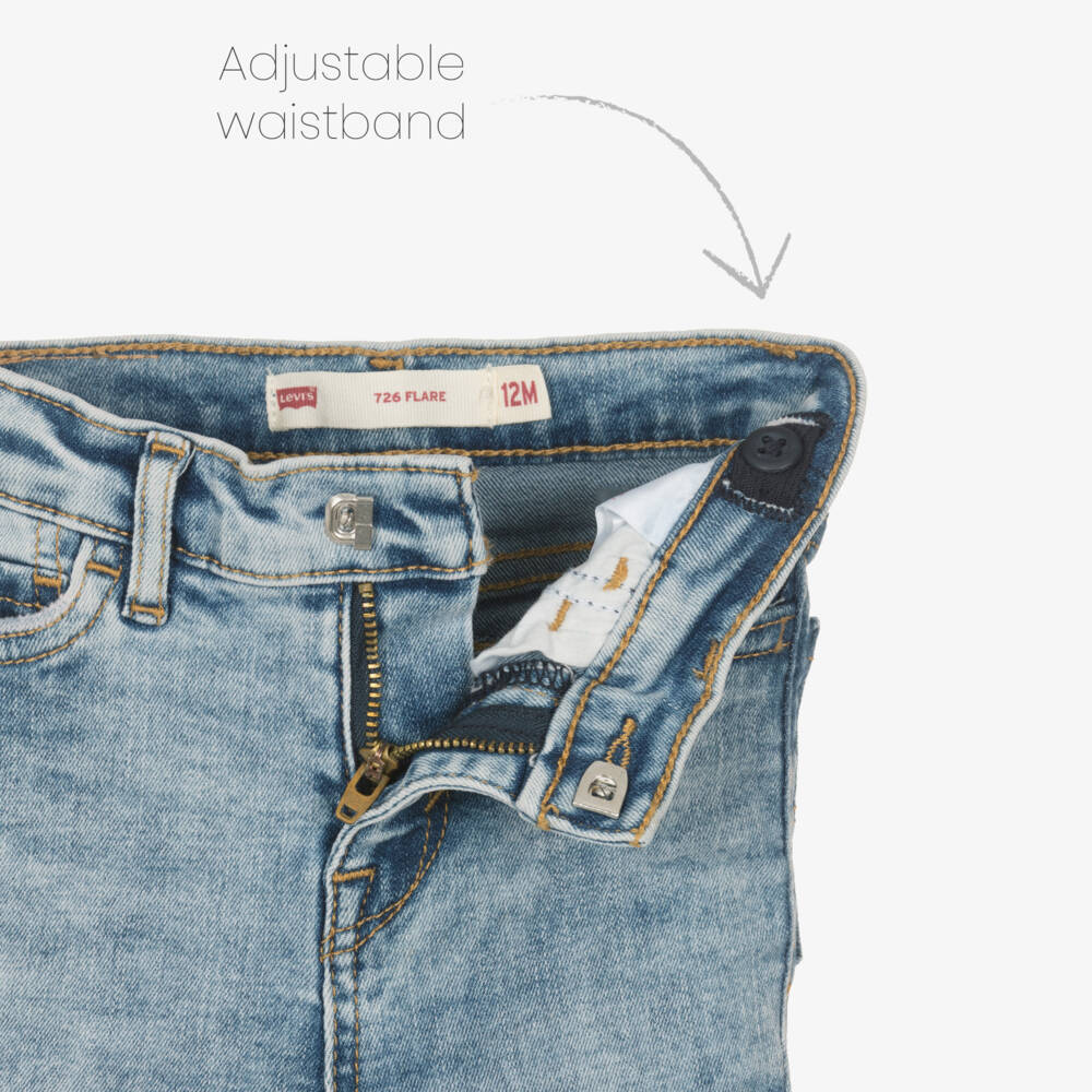 Levi's-Girls Denim Wide-Leg Jeans | Childrensalon Outlet