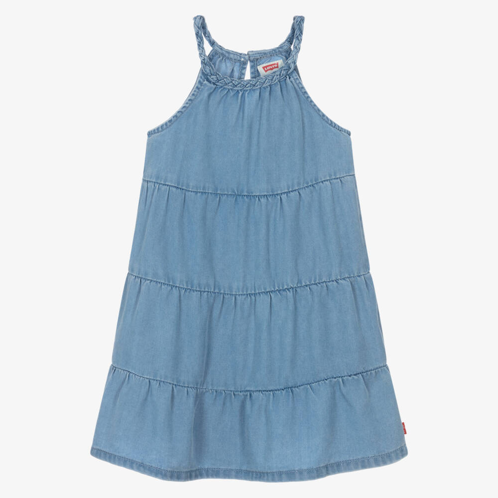 Levi's-Голубое джинсовое платье мечты для девочек | Childrensalon Outlet