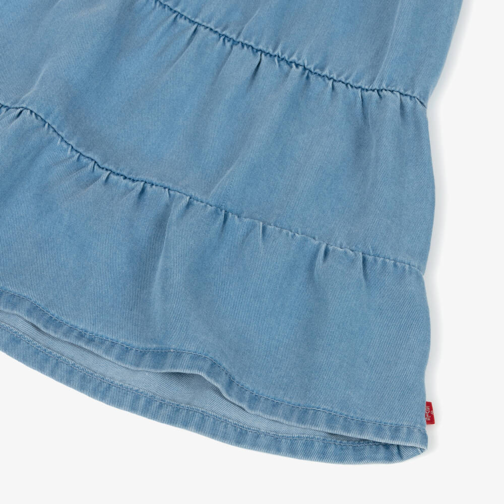 Levi's-Girls Dreamy Blue Denim Frock | Childrensalon Outlet