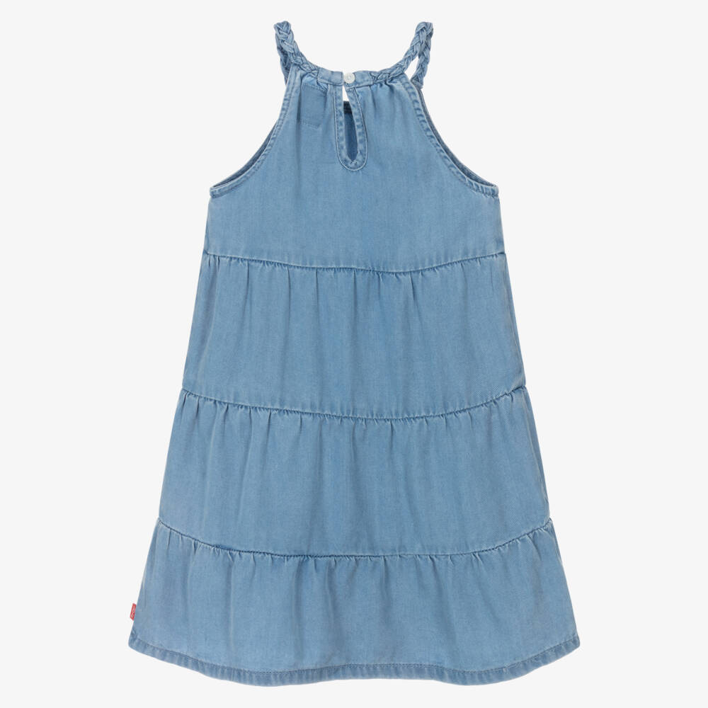 Levi's-Girls Dreamy Blue Denim Frock | Childrensalon Outlet
